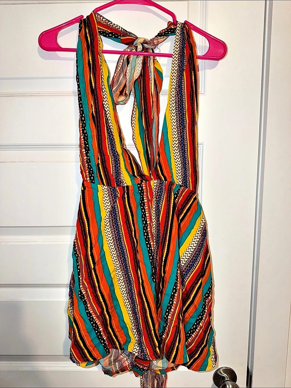 Mossimo Striped romper in Multicolor Medium Like New